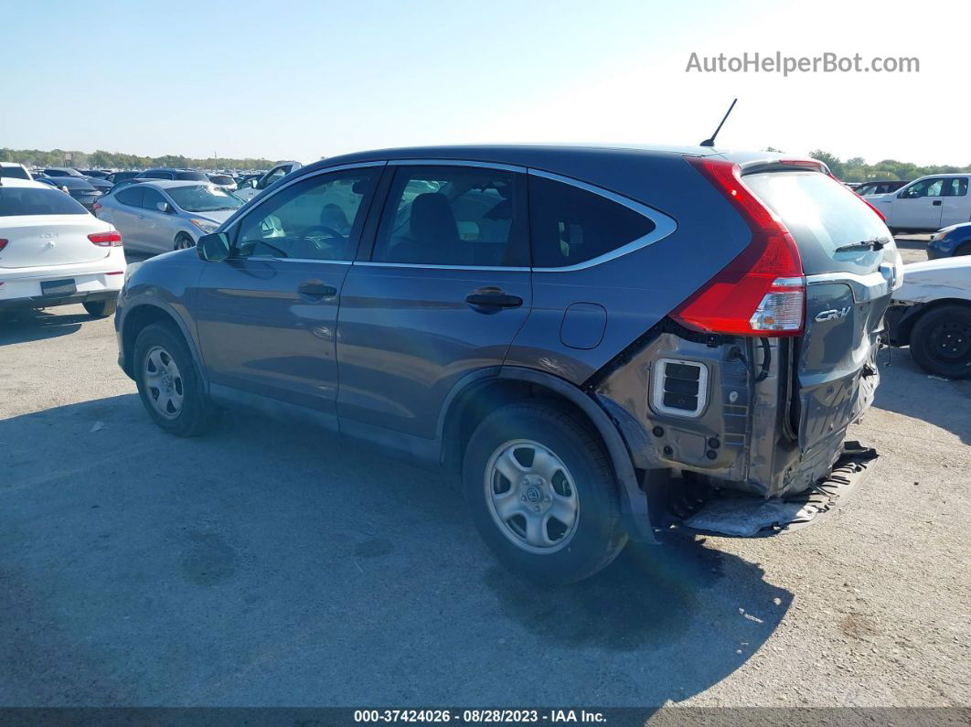 2016 Honda Cr-v Lx Gray vin: 3CZRM3H34GG702110