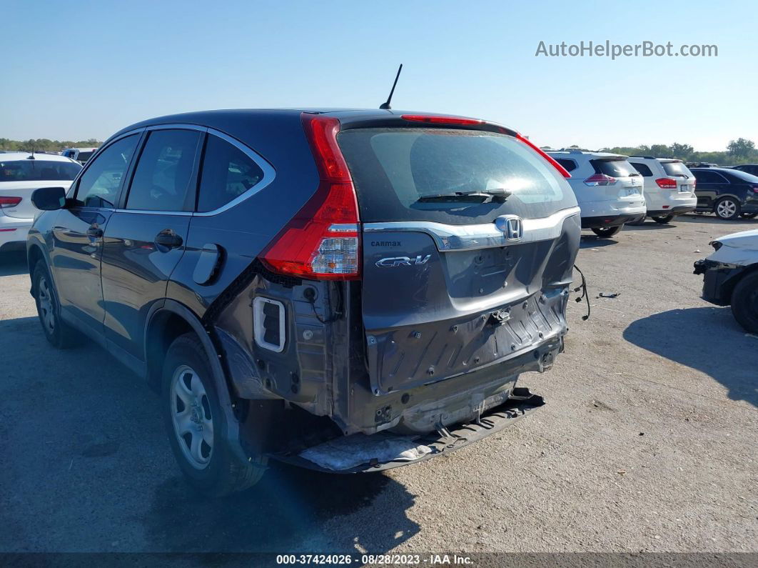 2016 Honda Cr-v Lx Серый vin: 3CZRM3H34GG702110