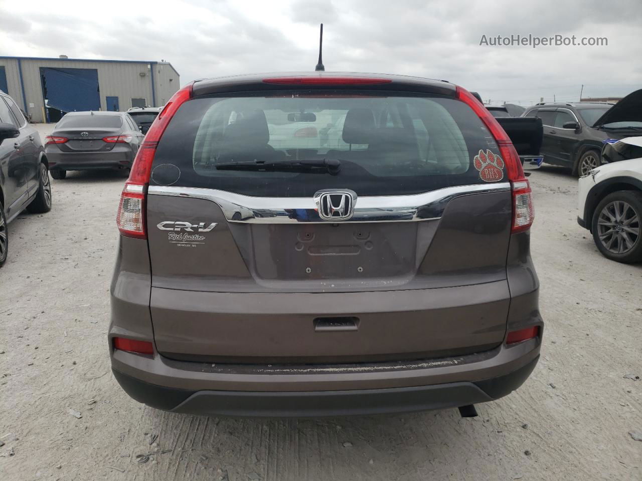 2015 Honda Cr-v Lx Brown vin: 3CZRM3H36FG705413