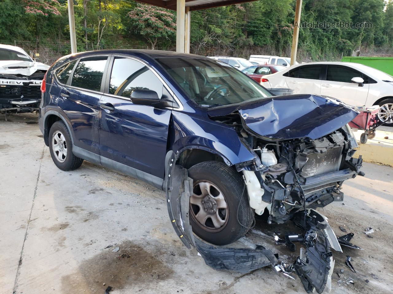 2015 Honda Cr-v Lx Blue vin: 3CZRM3H36FG711891