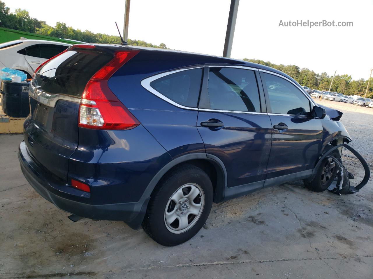 2015 Honda Cr-v Lx Blue vin: 3CZRM3H36FG711891