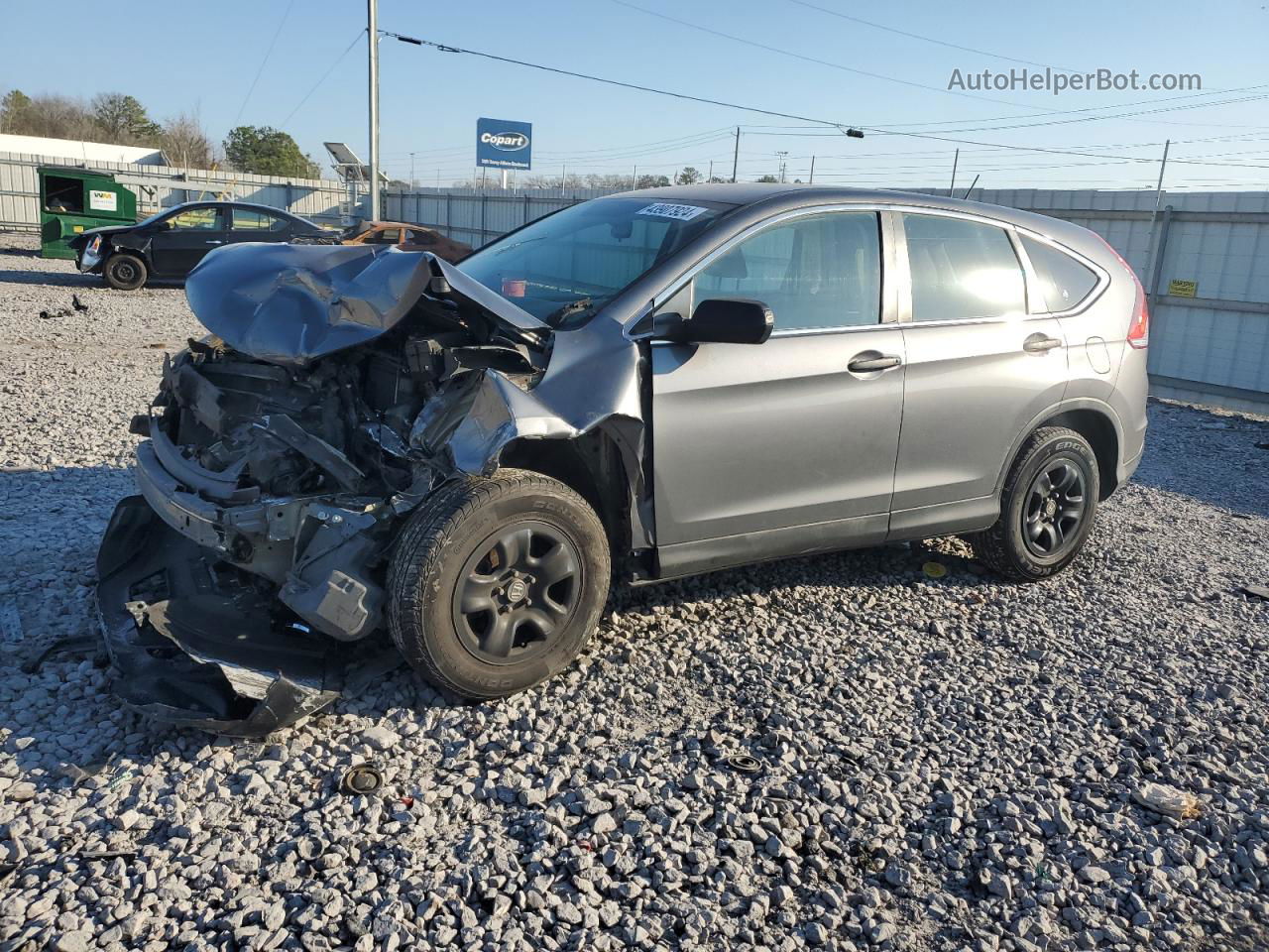 2013 Honda Cr-v Lx Gray vin: 3CZRM3H37DG702873