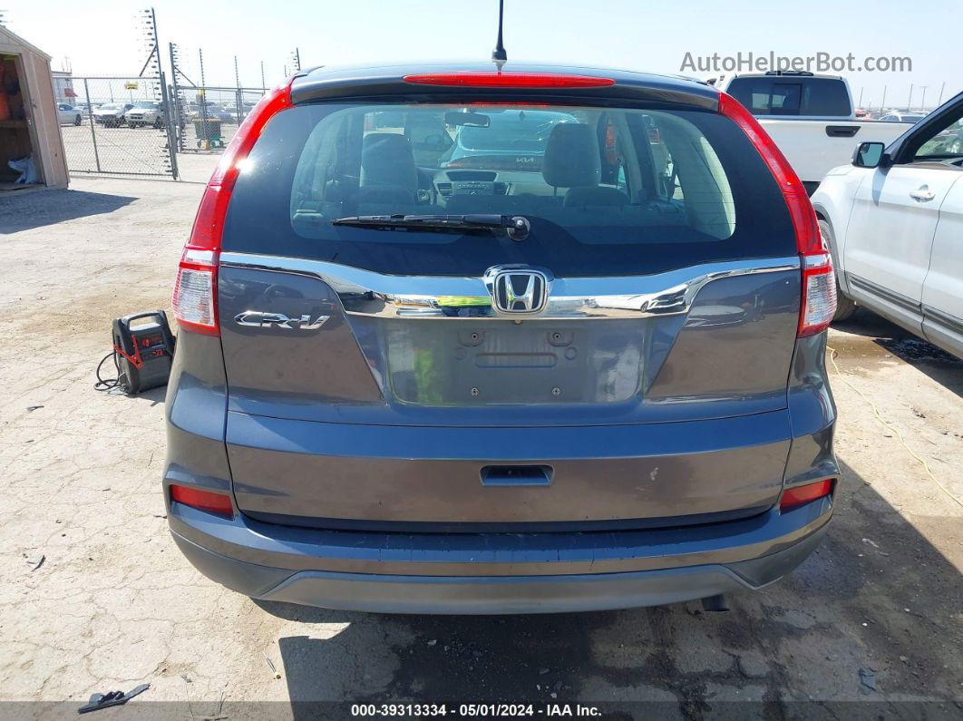 2015 Honda Cr-v Lx Gray vin: 3CZRM3H37FG706943