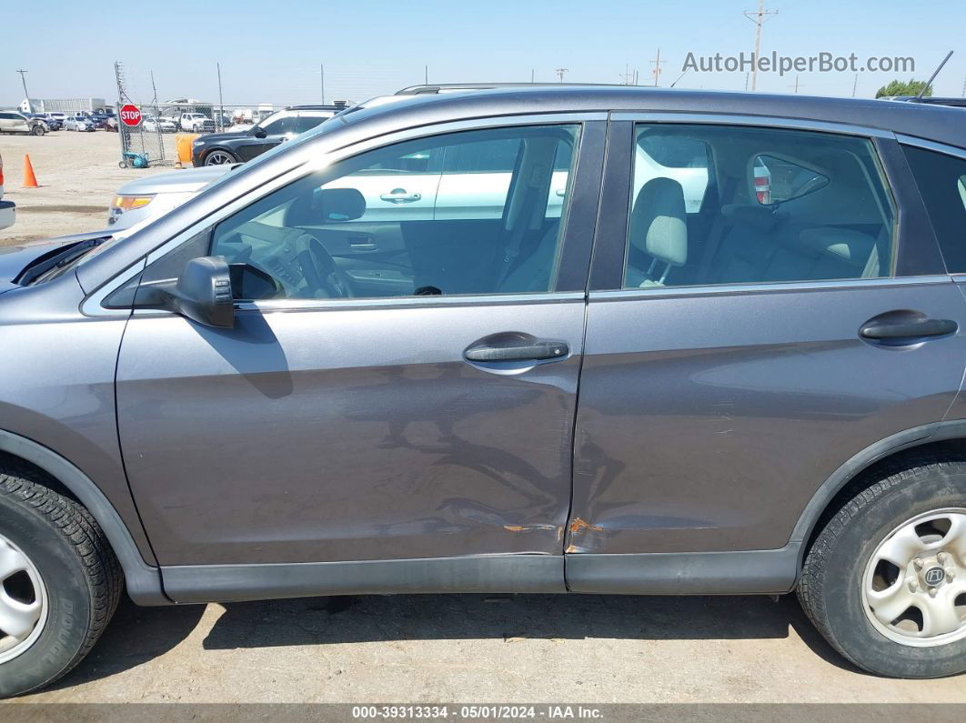 2015 Honda Cr-v Lx Gray vin: 3CZRM3H37FG706943