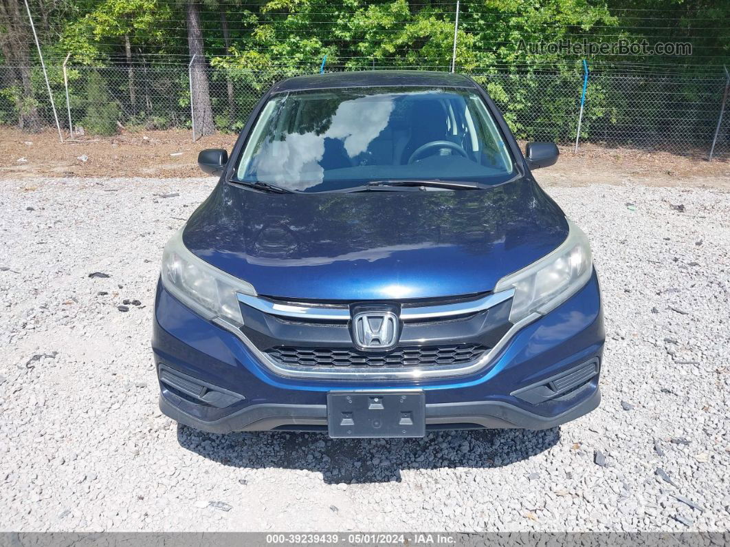 2015 Honda Cr-v Lx Blue vin: 3CZRM3H37FG712080