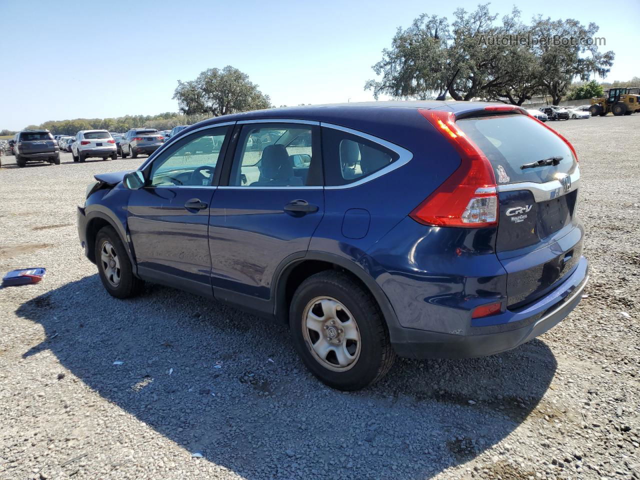 2015 Honda Cr-v Lx Blue vin: 3CZRM3H39FG711920