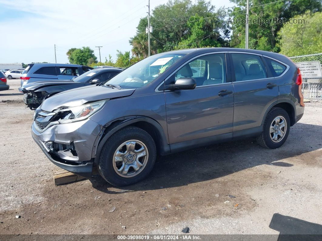 2015 Honda Cr-v Lx Gray vin: 3CZRM3H39FG714431