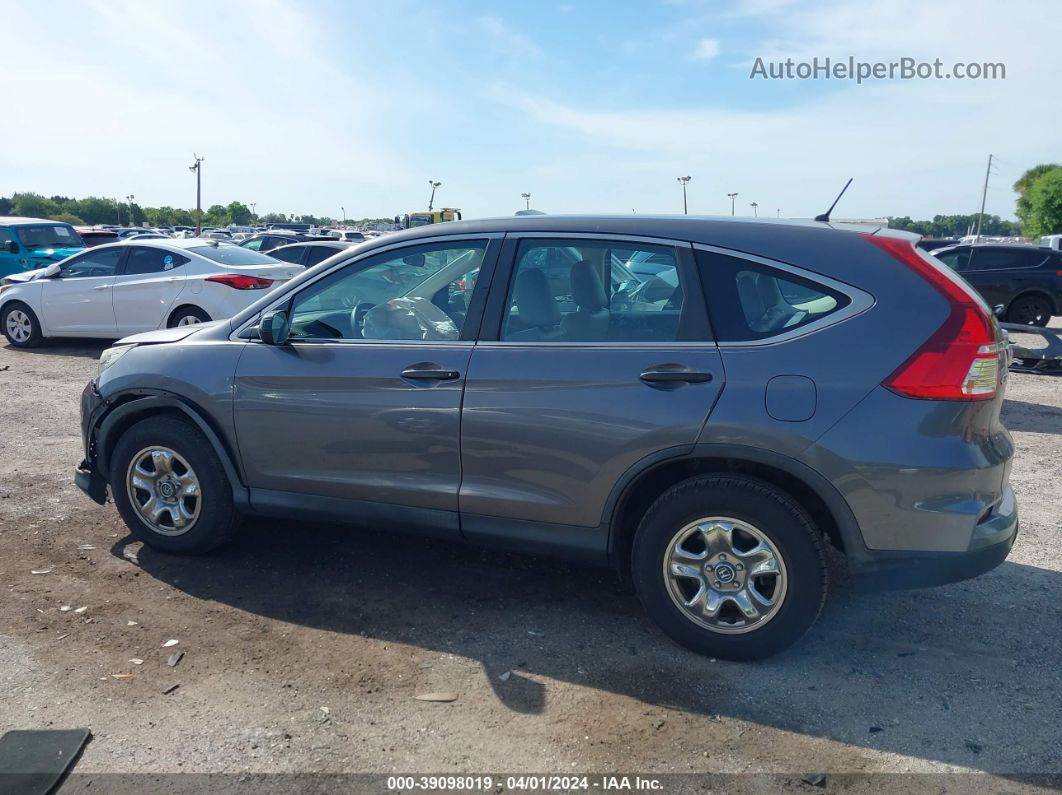 2015 Honda Cr-v Lx Gray vin: 3CZRM3H39FG714431