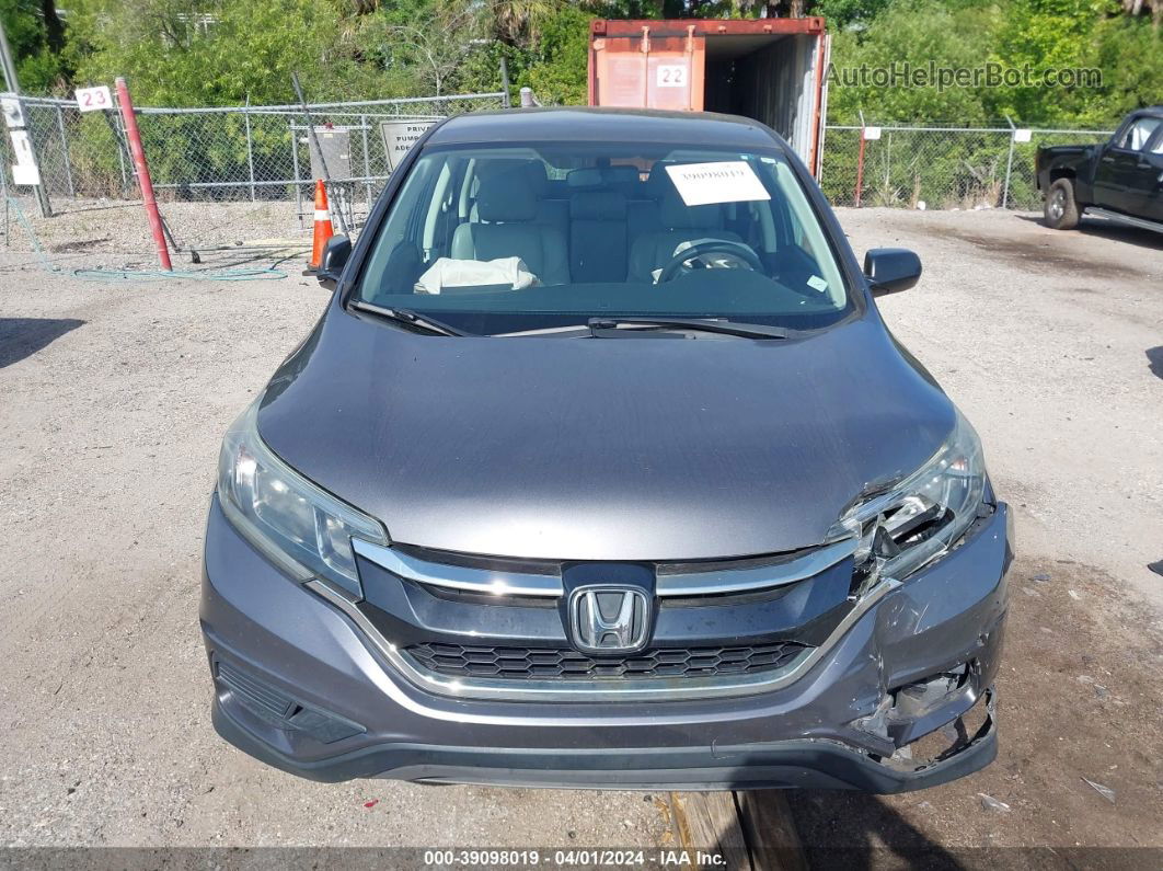 2015 Honda Cr-v Lx Gray vin: 3CZRM3H39FG714431