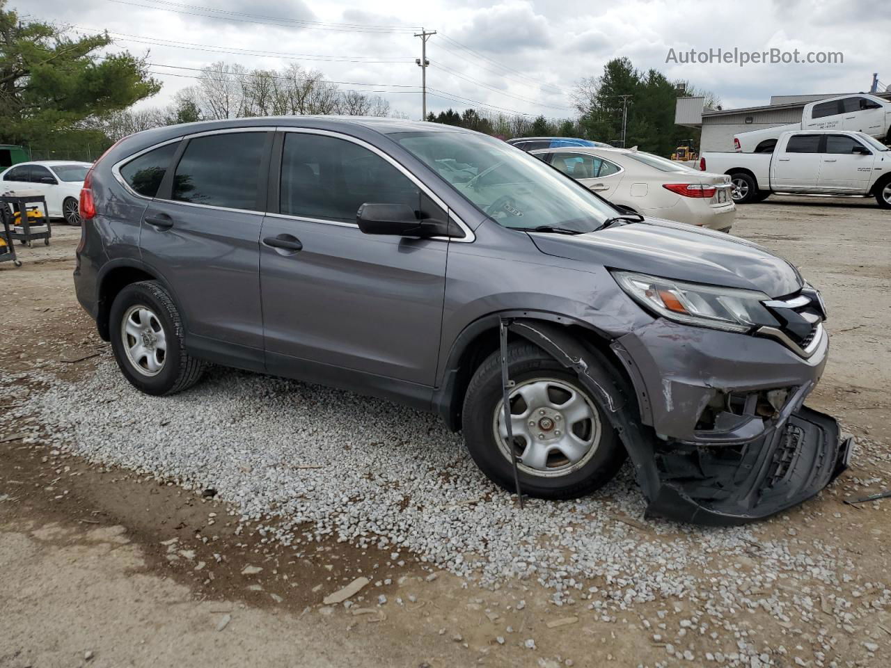 2016 Honda Cr-v Lx Gray vin: 3CZRM3H39GG704094