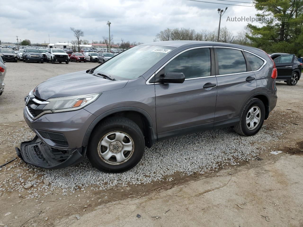 2016 Honda Cr-v Lx Gray vin: 3CZRM3H39GG704094