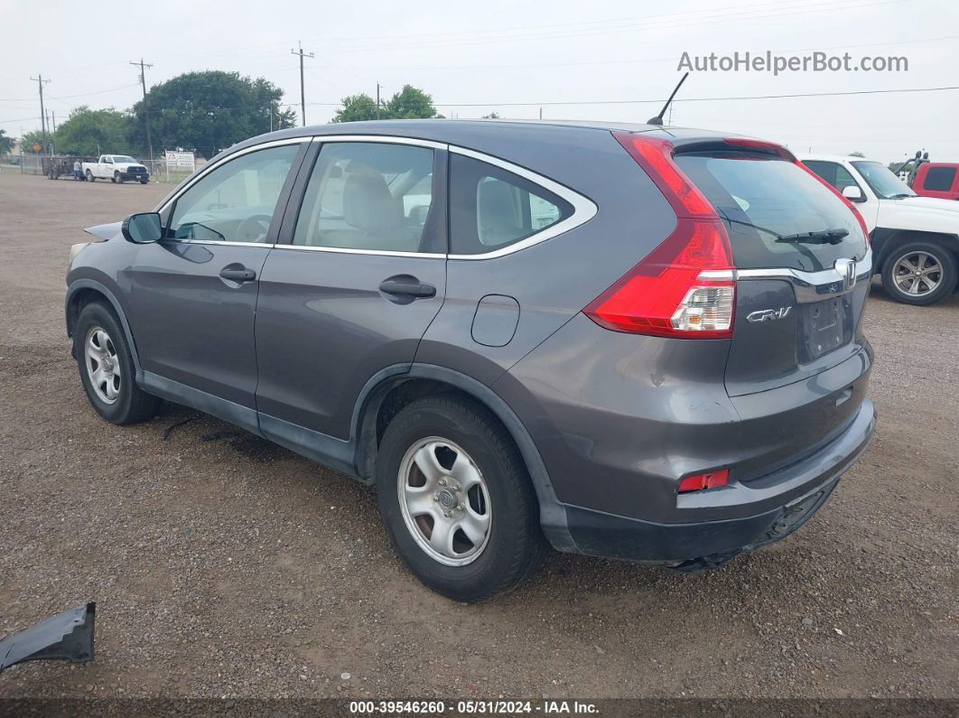 2016 Honda Cr-v Lx Gray vin: 3CZRM3H39GG710252