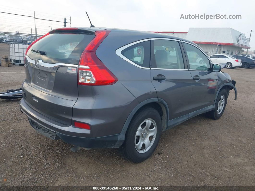 2016 Honda Cr-v Lx Gray vin: 3CZRM3H39GG710252