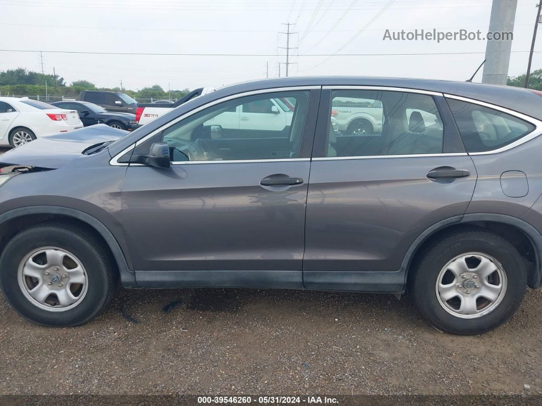 2016 Honda Cr-v Lx Gray vin: 3CZRM3H39GG710252