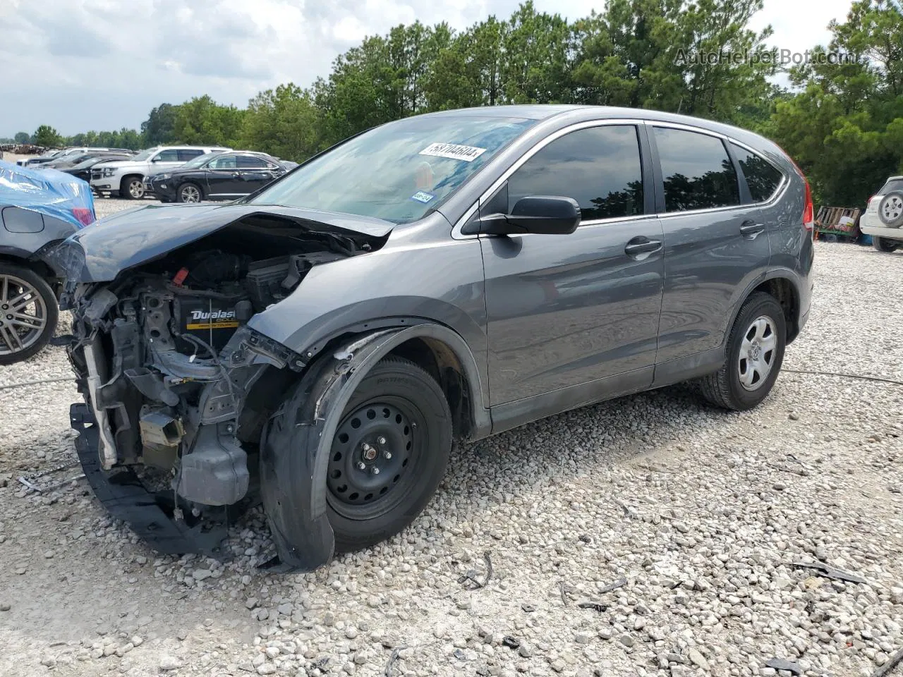 2013 Honda Cr-v Lx Gray vin: 3CZRM3H3XDG705735