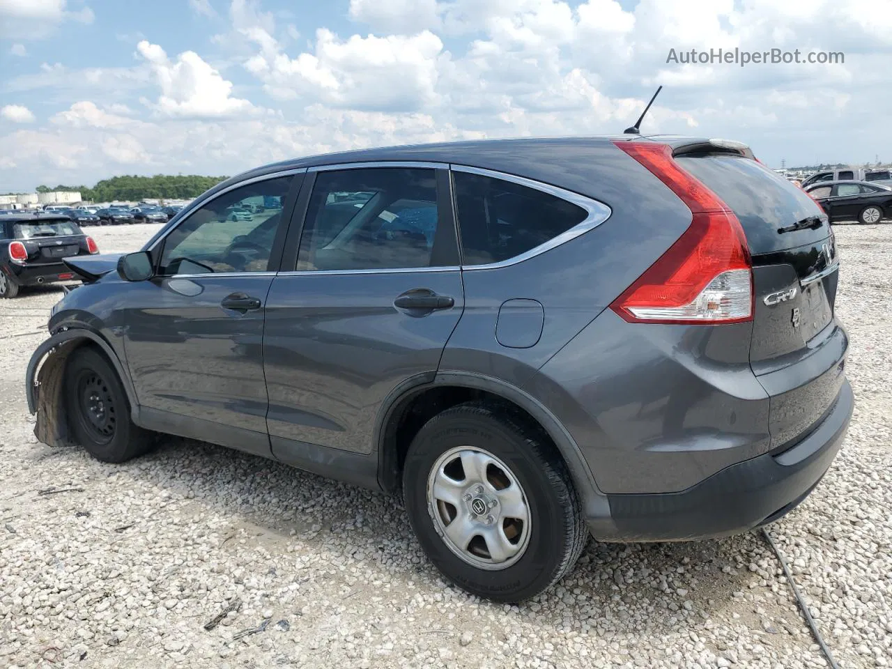 2013 Honda Cr-v Lx Gray vin: 3CZRM3H3XDG705735