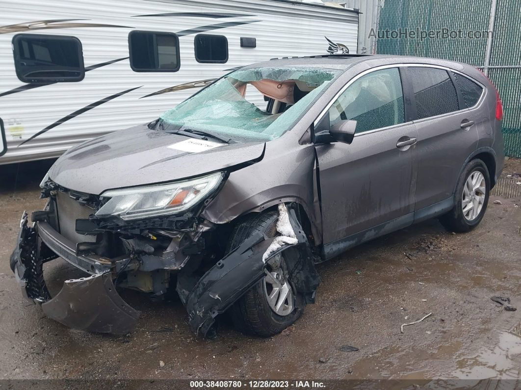 2015 Honda Cr-v Ex Gray vin: 3CZRM3H50FG705425