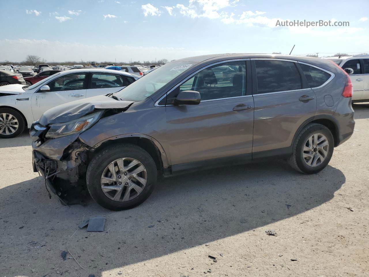 2016 Honda Cr-v Ex Gray vin: 3CZRM3H50GG701666