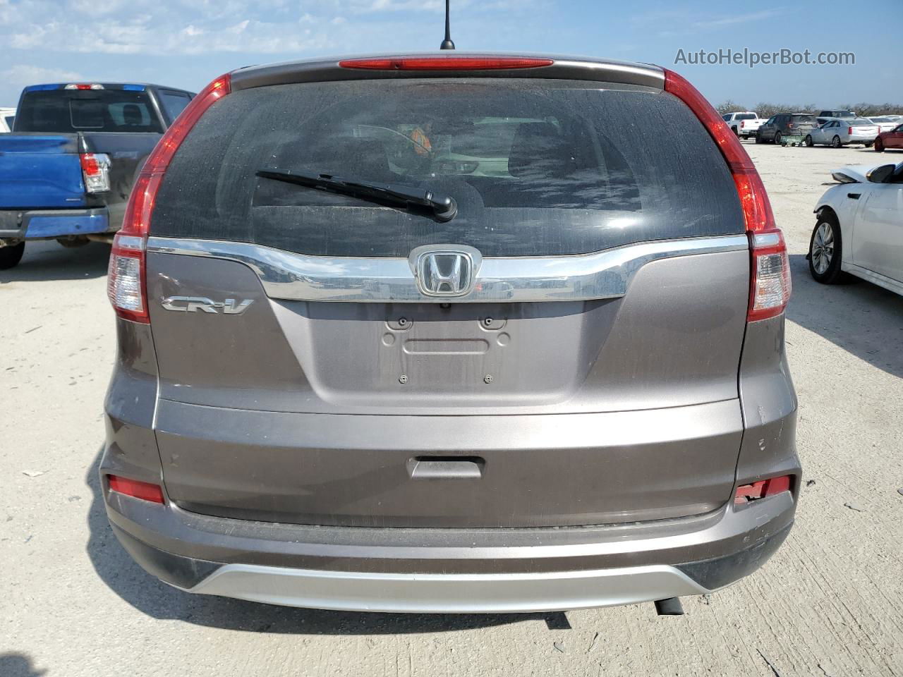 2016 Honda Cr-v Ex Gray vin: 3CZRM3H50GG701666