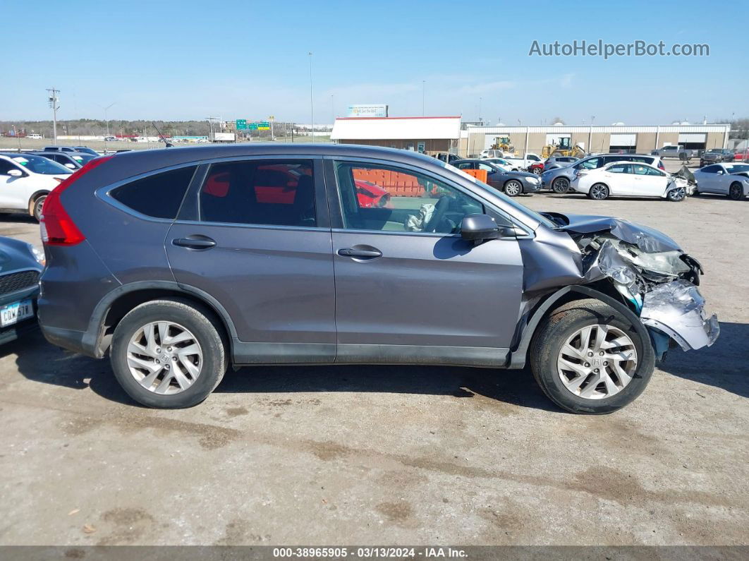 2016 Honda Cr-v Ex Gray vin: 3CZRM3H50GG710206