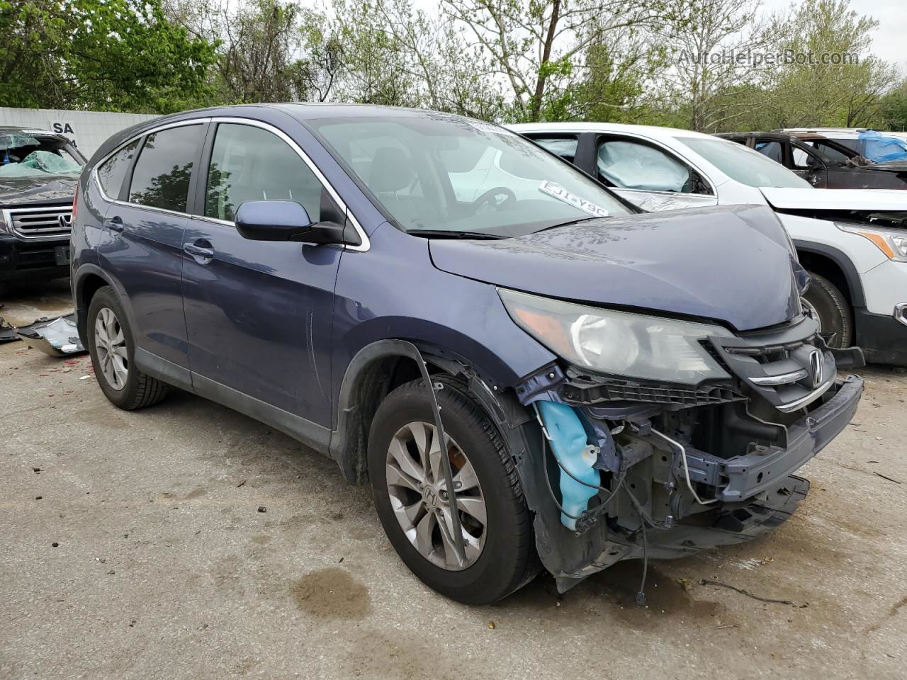 2013 Honda Cr-v Ex Blue vin: 3CZRM3H51DG705558