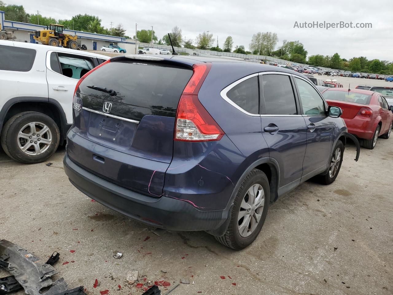 2013 Honda Cr-v Ex Blue vin: 3CZRM3H51DG705558