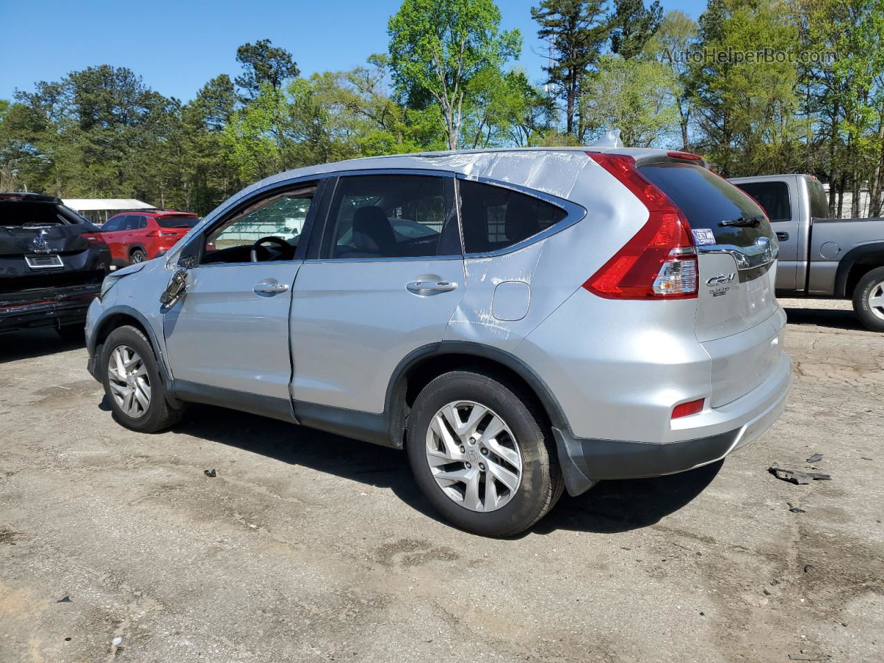 2016 Honda Cr-v Ex Silver vin: 3CZRM3H51GG702891