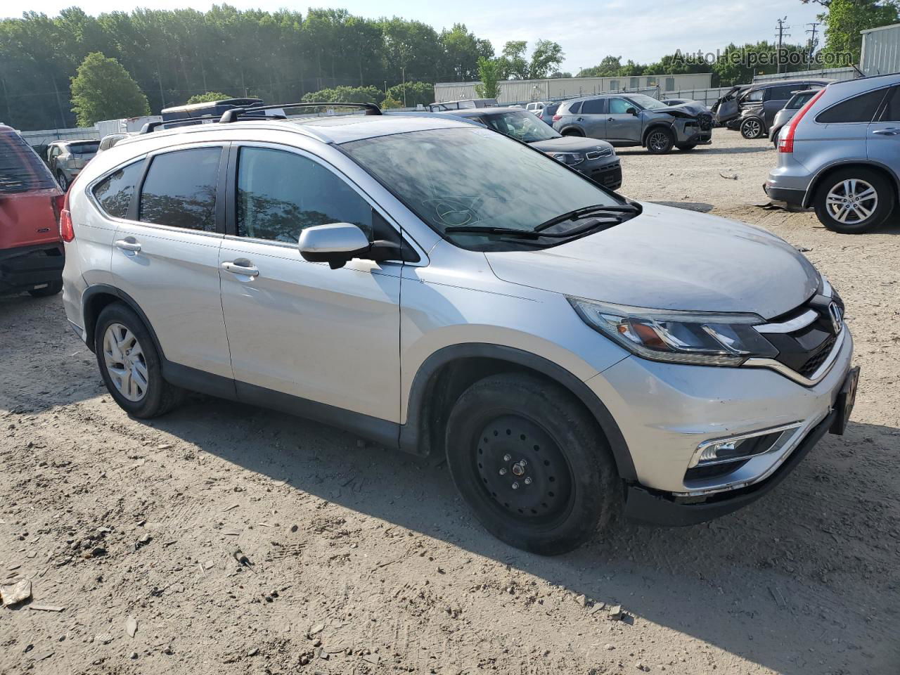 2016 Honda Cr-v Ex Silver vin: 3CZRM3H51GG704947