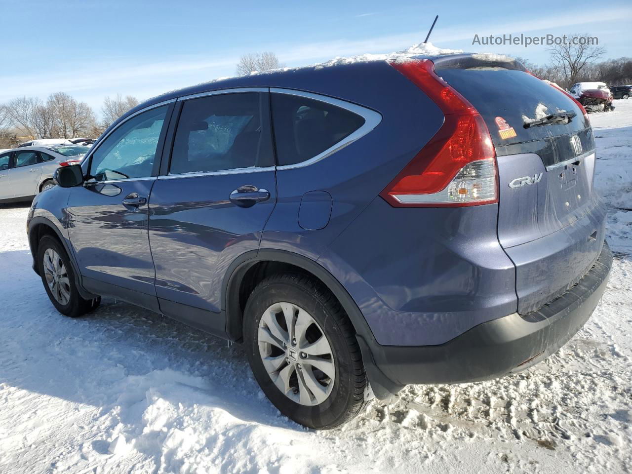 2013 Honda Cr-v Ex Blue vin: 3CZRM3H52DG707108