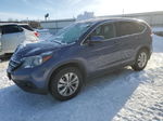 2013 Honda Cr-v Ex Blue vin: 3CZRM3H52DG707108