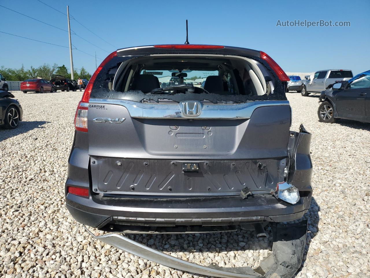 2016 Honda Cr-v Ex Gray vin: 3CZRM3H52GG710322