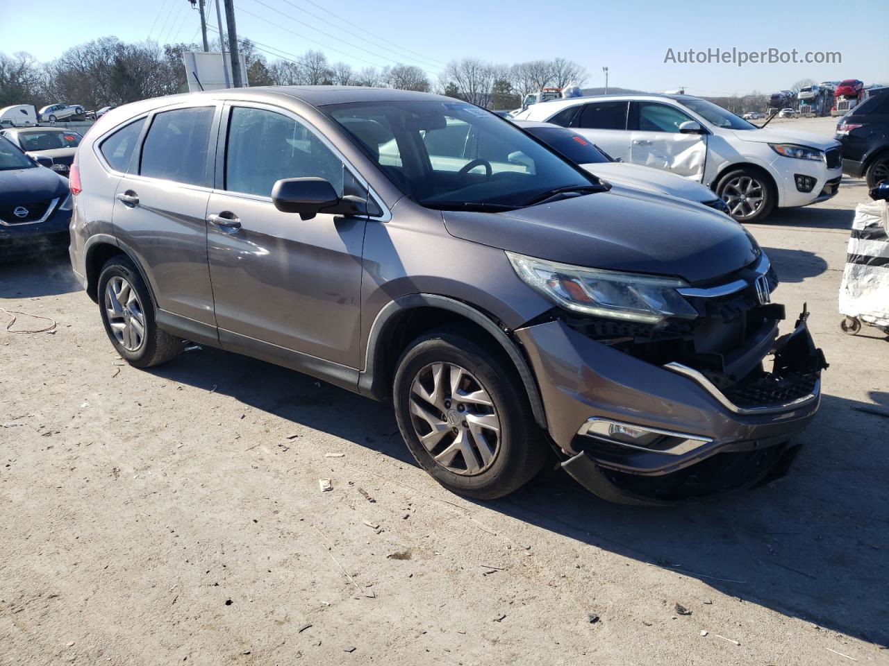 2015 Honda Cr-v Ex Gray vin: 3CZRM3H53FG702423