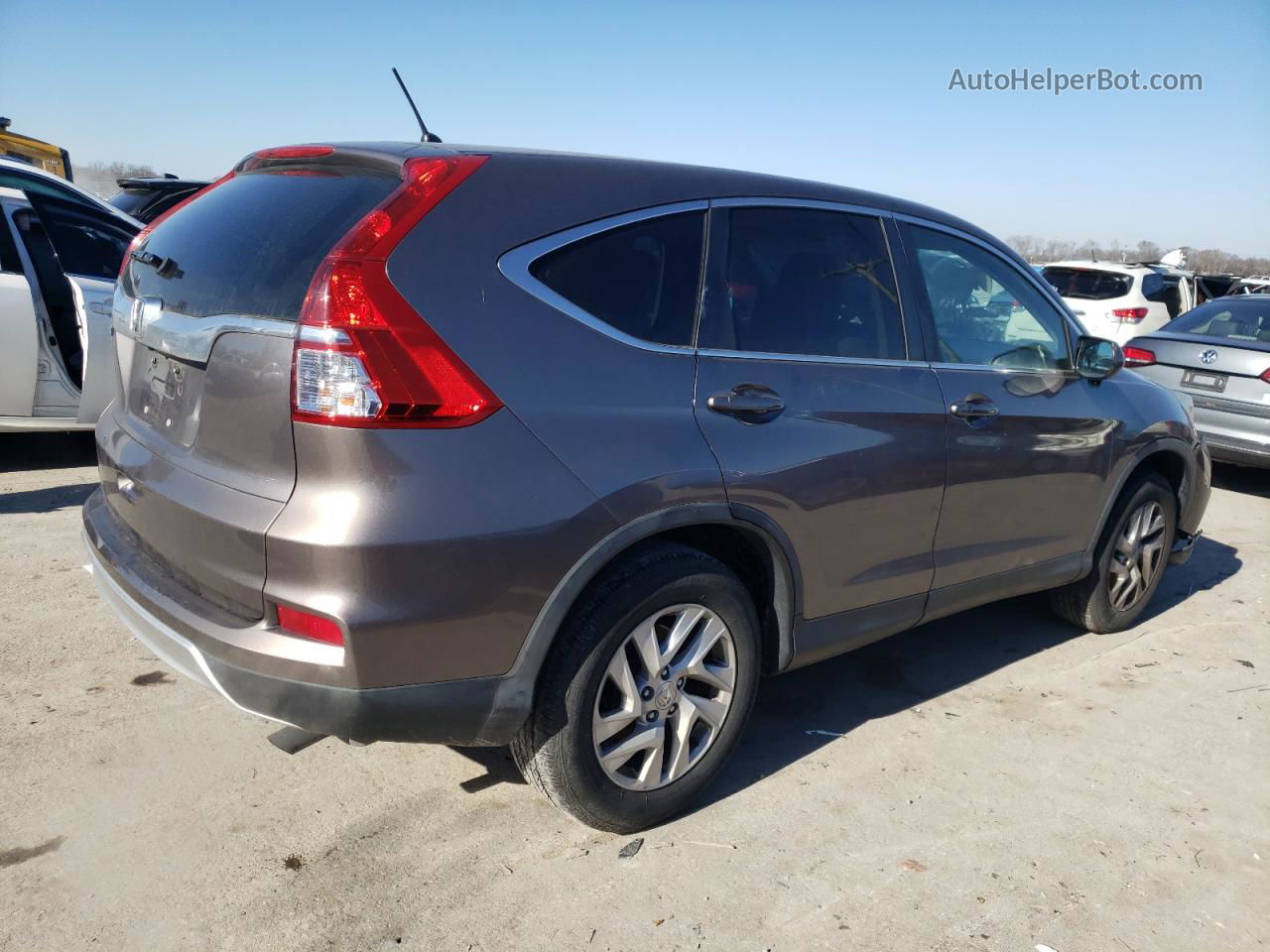 2015 Honda Cr-v Ex Gray vin: 3CZRM3H53FG702423