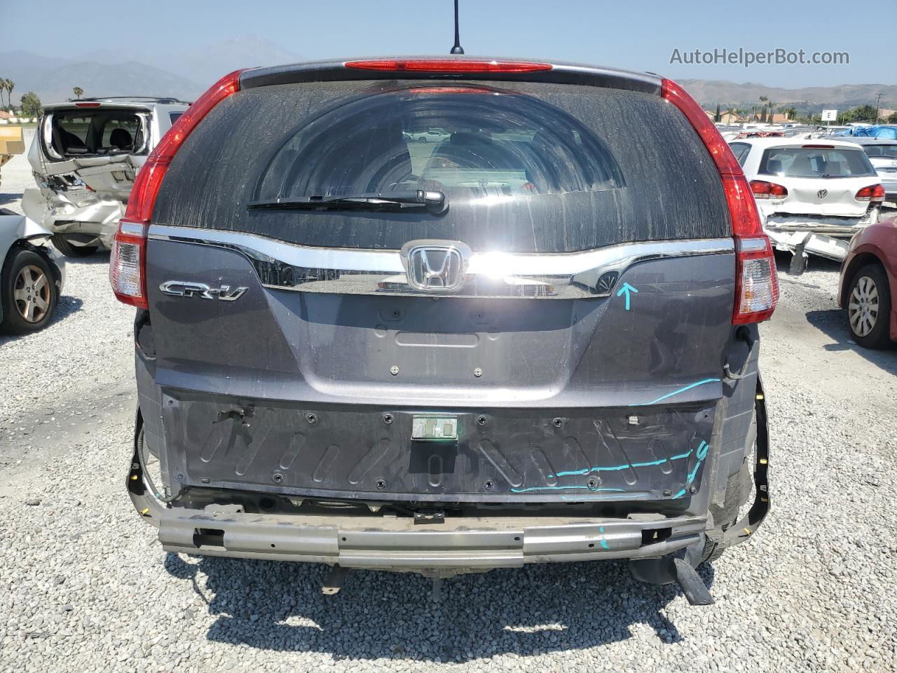 2016 Honda Cr-v Ex Gray vin: 3CZRM3H53GG720728