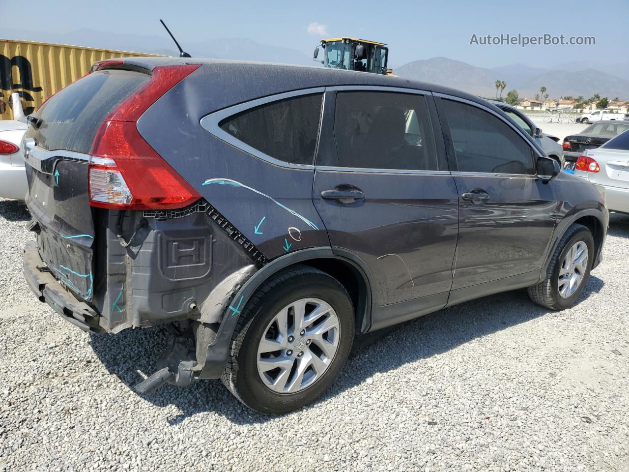 2016 Honda Cr-v Ex Серый vin: 3CZRM3H53GG720728