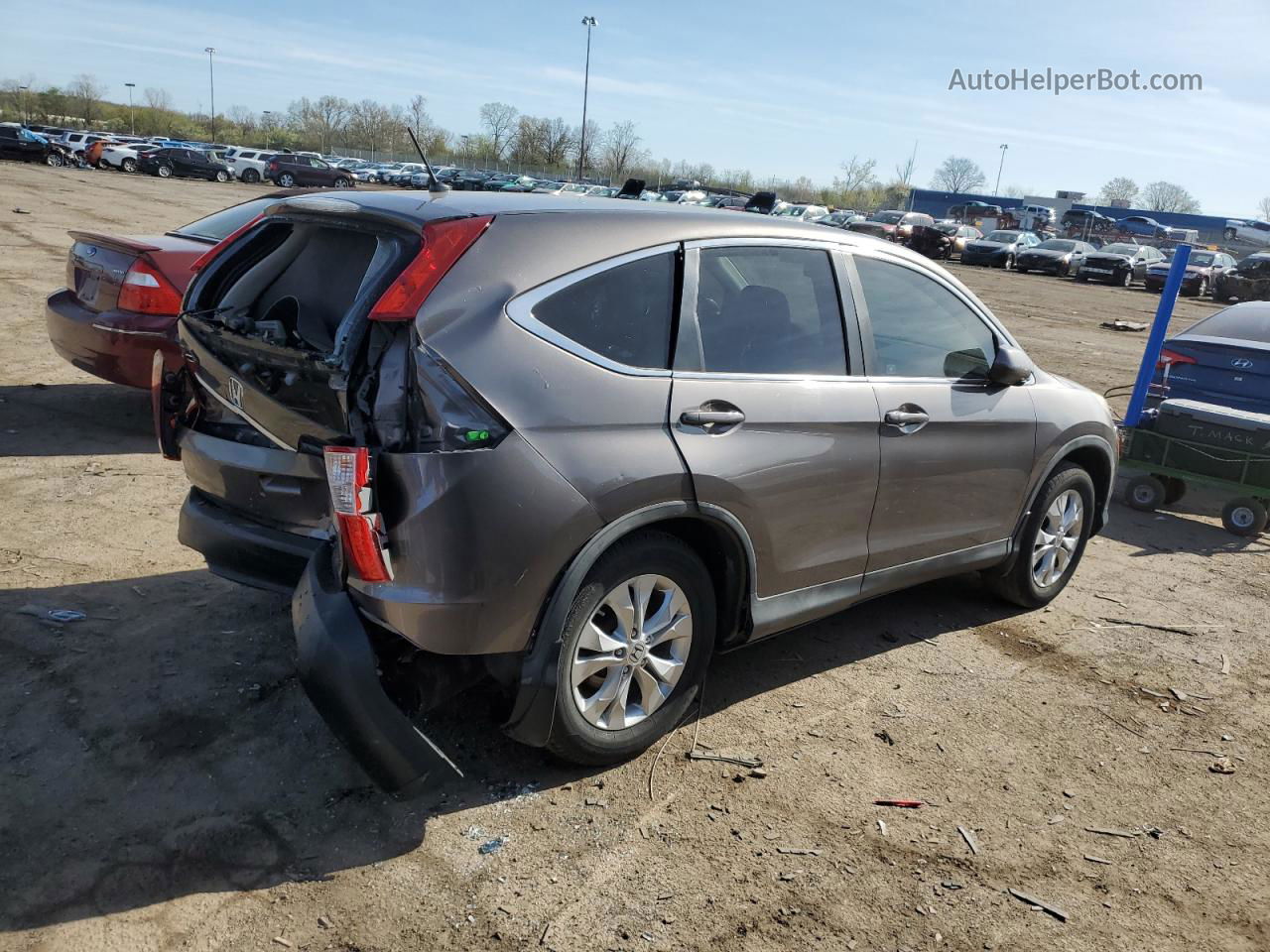 2012 Honda Cr-v Ex Charcoal vin: 3CZRM3H54CG703429