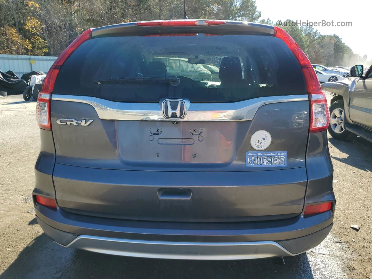 2015 Honda Cr-v Ex Gray vin: 3CZRM3H54FG701197