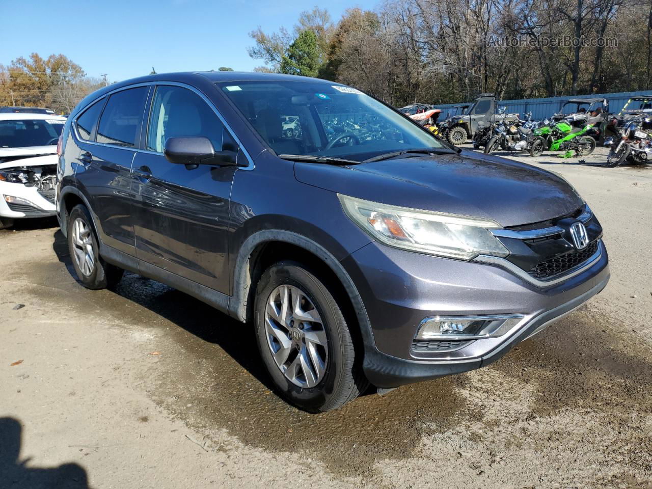 2015 Honda Cr-v Ex Gray vin: 3CZRM3H54FG701197