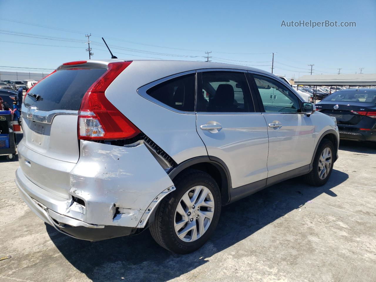 2015 Honda Cr-v Ex Серебряный vin: 3CZRM3H54FG705072