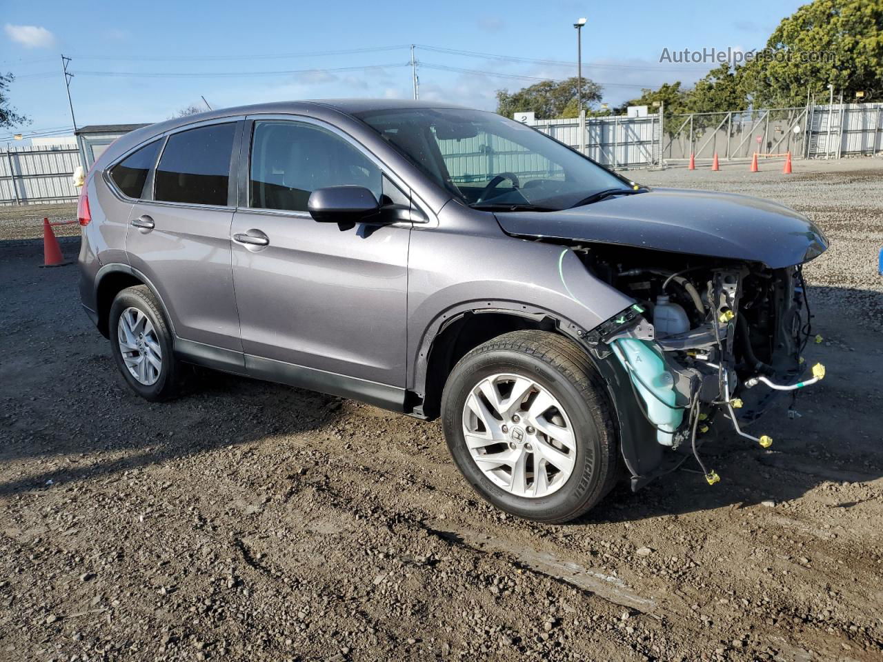 2016 Honda Cr-v Ex Gray vin: 3CZRM3H54GG707454