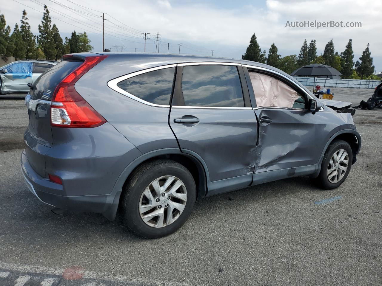 2015 Honda Cr-v Ex Gray vin: 3CZRM3H55FG711348