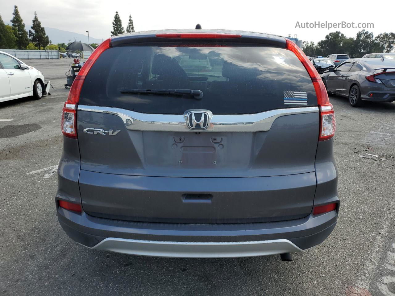 2015 Honda Cr-v Ex Gray vin: 3CZRM3H55FG711348