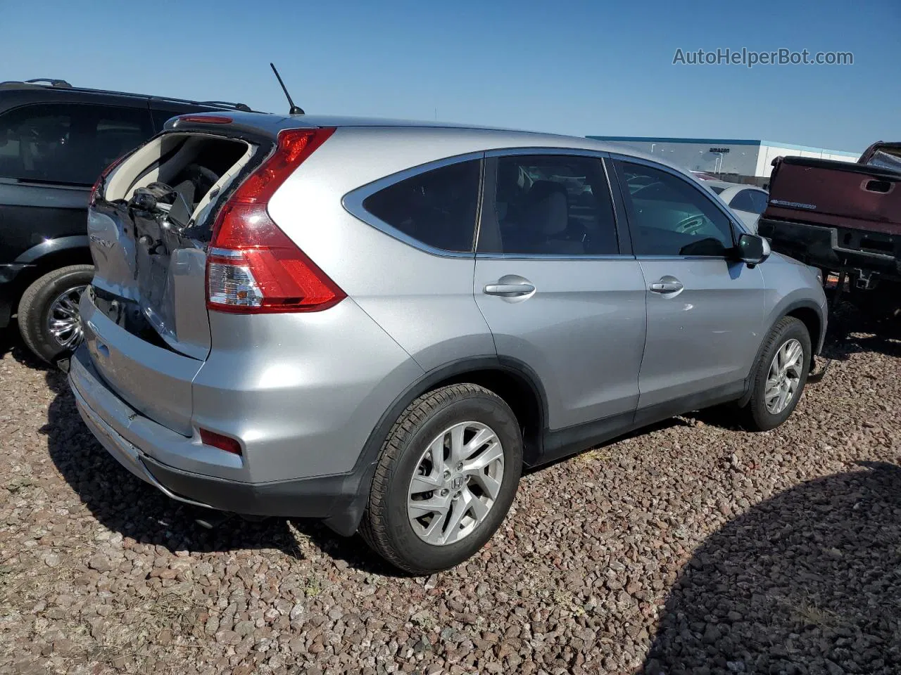 2016 Honda Cr-v Ex Silver vin: 3CZRM3H55GG706877