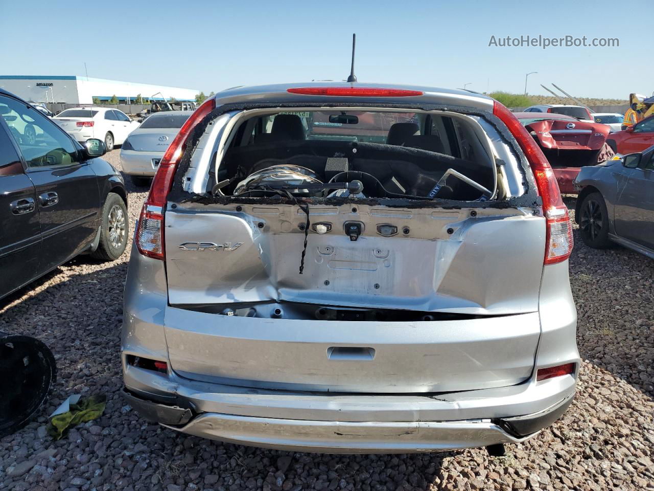 2016 Honda Cr-v Ex Silver vin: 3CZRM3H55GG706877