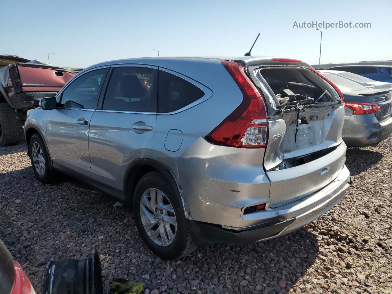 2016 Honda Cr-v Ex Silver vin: 3CZRM3H55GG706877