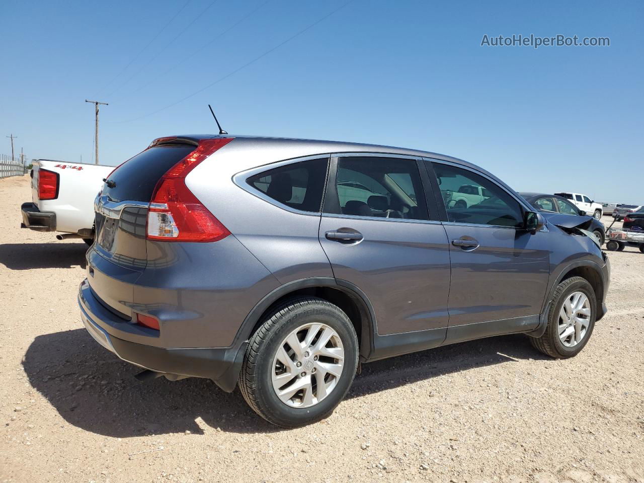 2016 Honda Cr-v Ex Gray vin: 3CZRM3H55GG719497