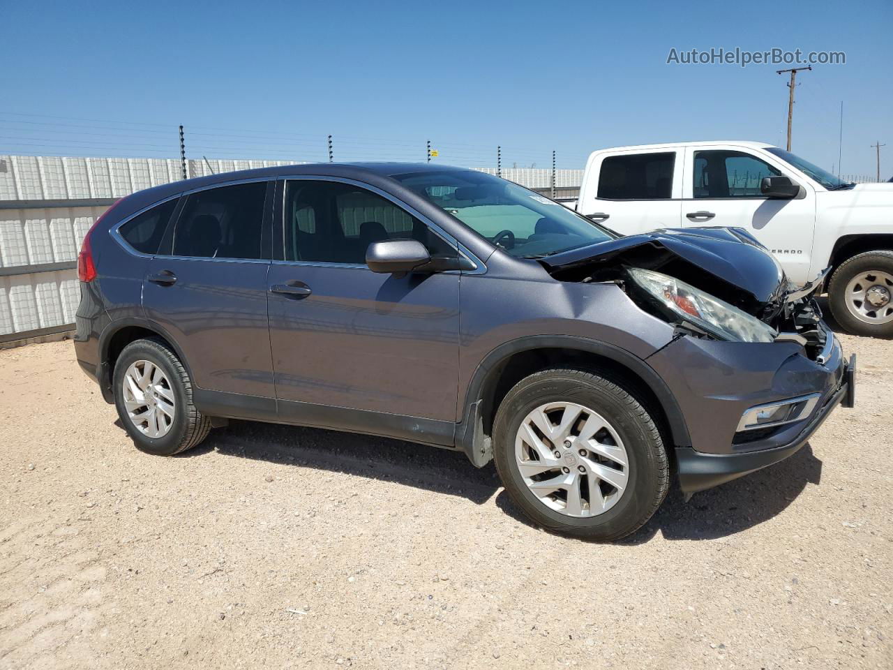 2016 Honda Cr-v Ex Gray vin: 3CZRM3H55GG719497