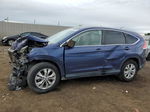 2013 Honda Cr-v Ex Blue vin: 3CZRM3H56DG701019