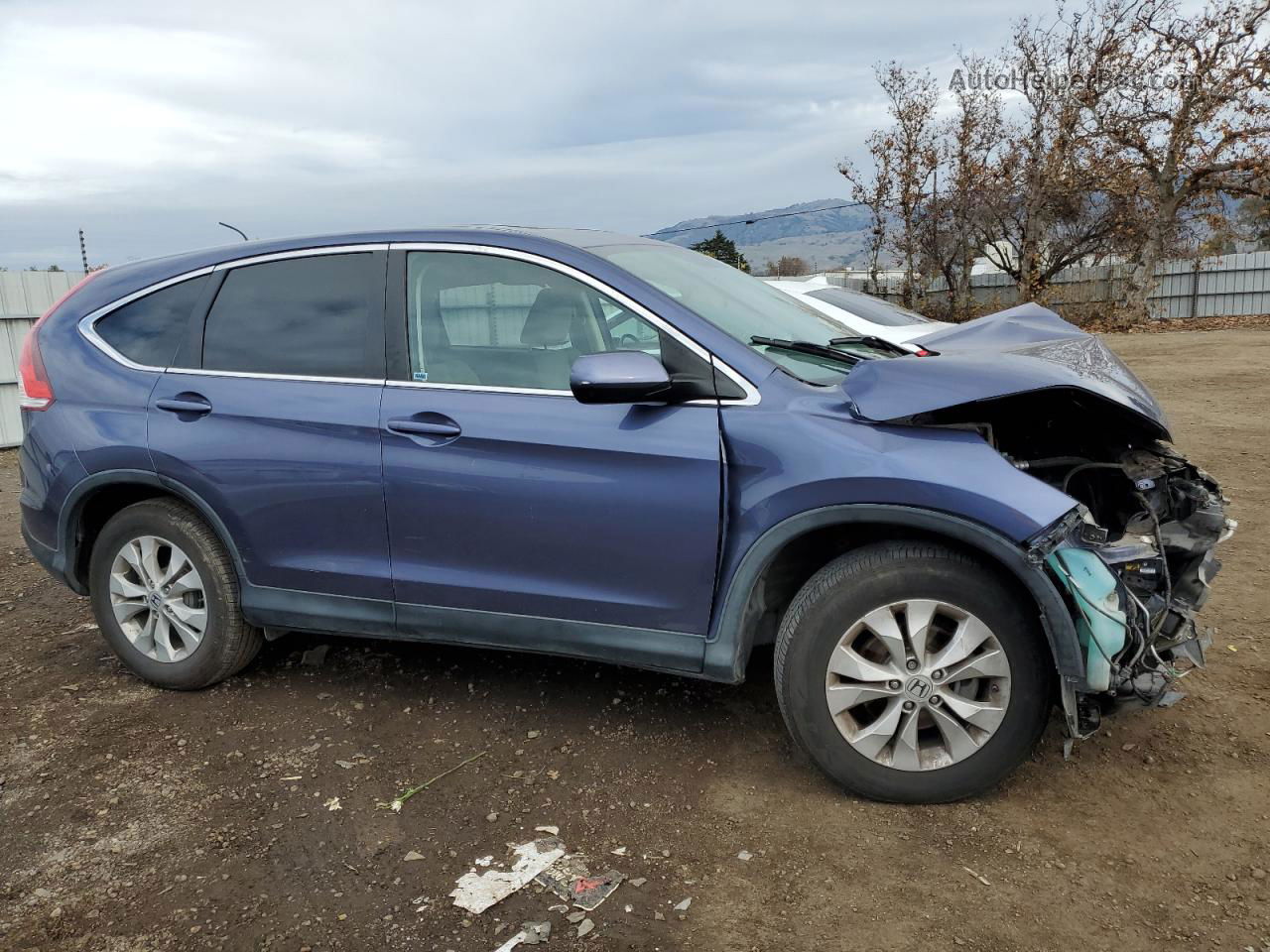 2013 Honda Cr-v Ex Blue vin: 3CZRM3H56DG701019