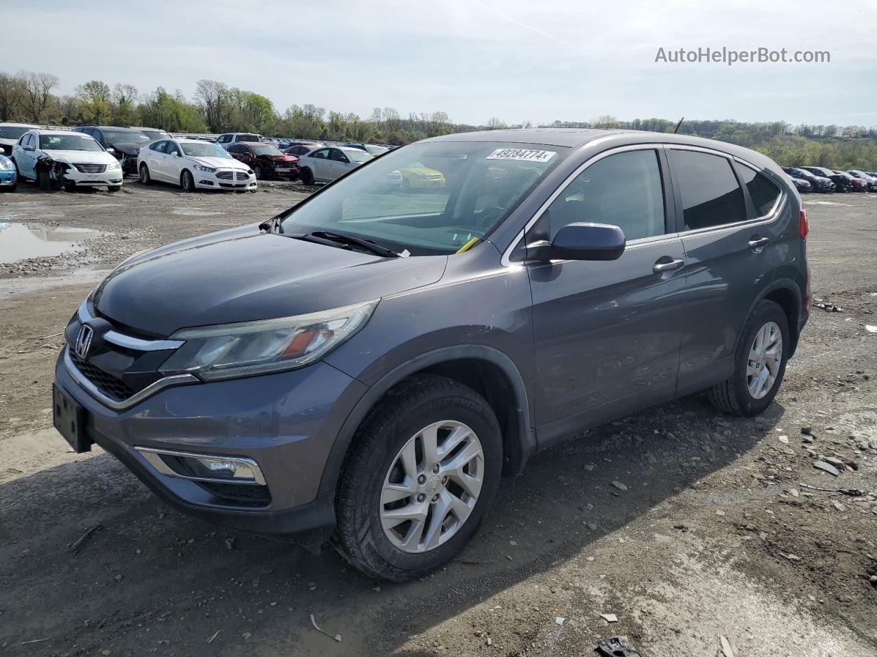 2015 Honda Cr-v Ex Gray vin: 3CZRM3H56FG702559